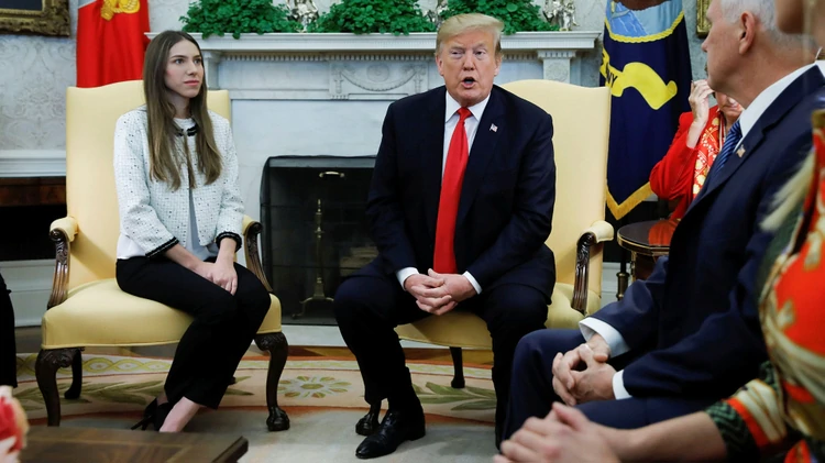  Trump recibe a la esposa de Guaidó en la Casa Blanca
