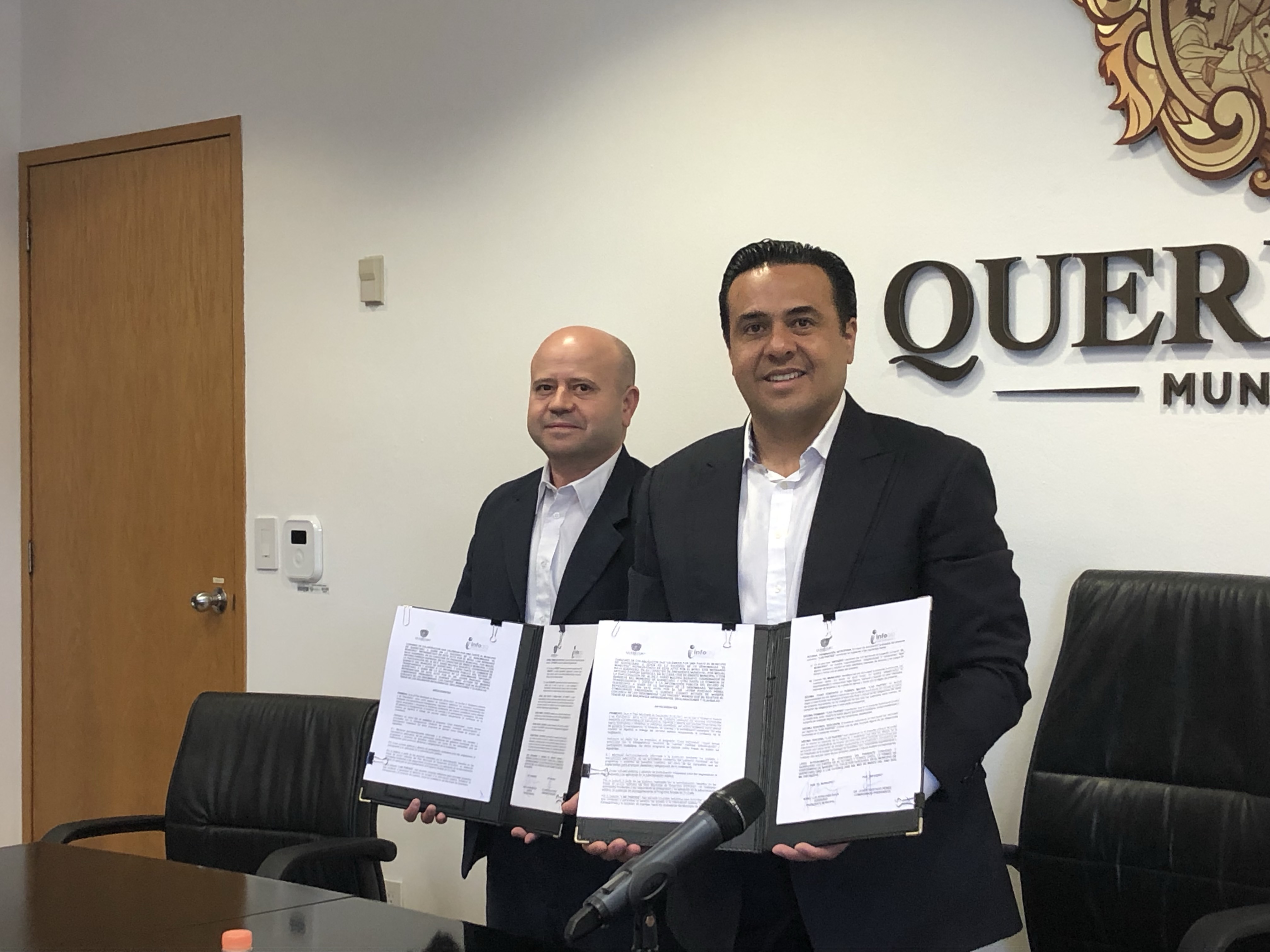  Firman convenio municipio de Querétaro e Infoqro para consolidar “Gobierno Abierto”