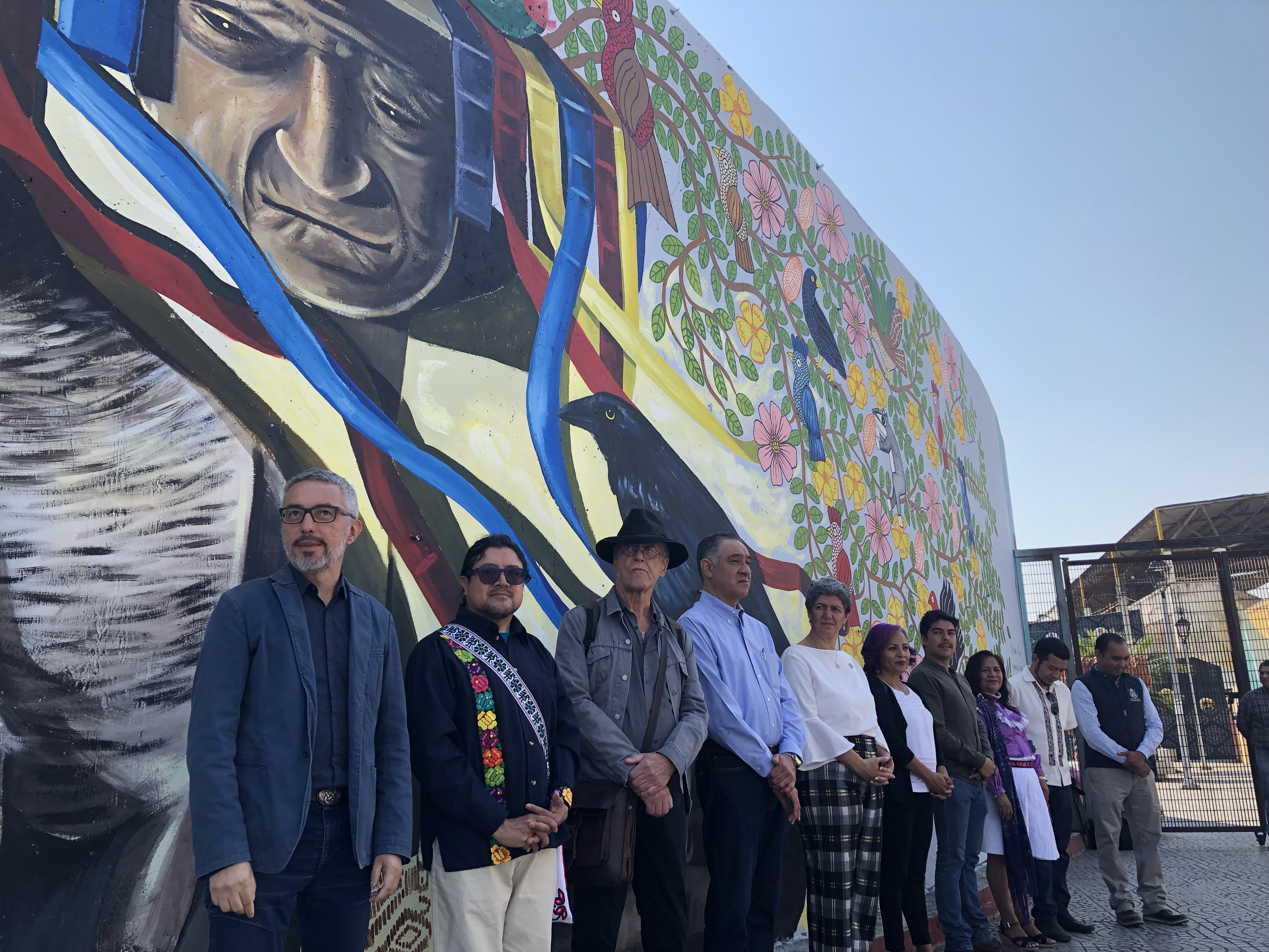  Inauguran mural sobre cosmovisión de los indígenas ñahños en el Gómez Morín