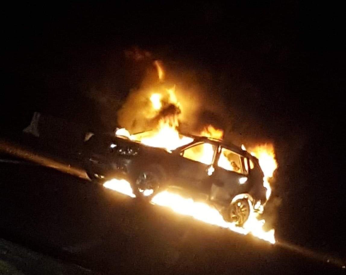  Operativo en Guanajuato deja bloqueos carreteros y vehículos incendiados