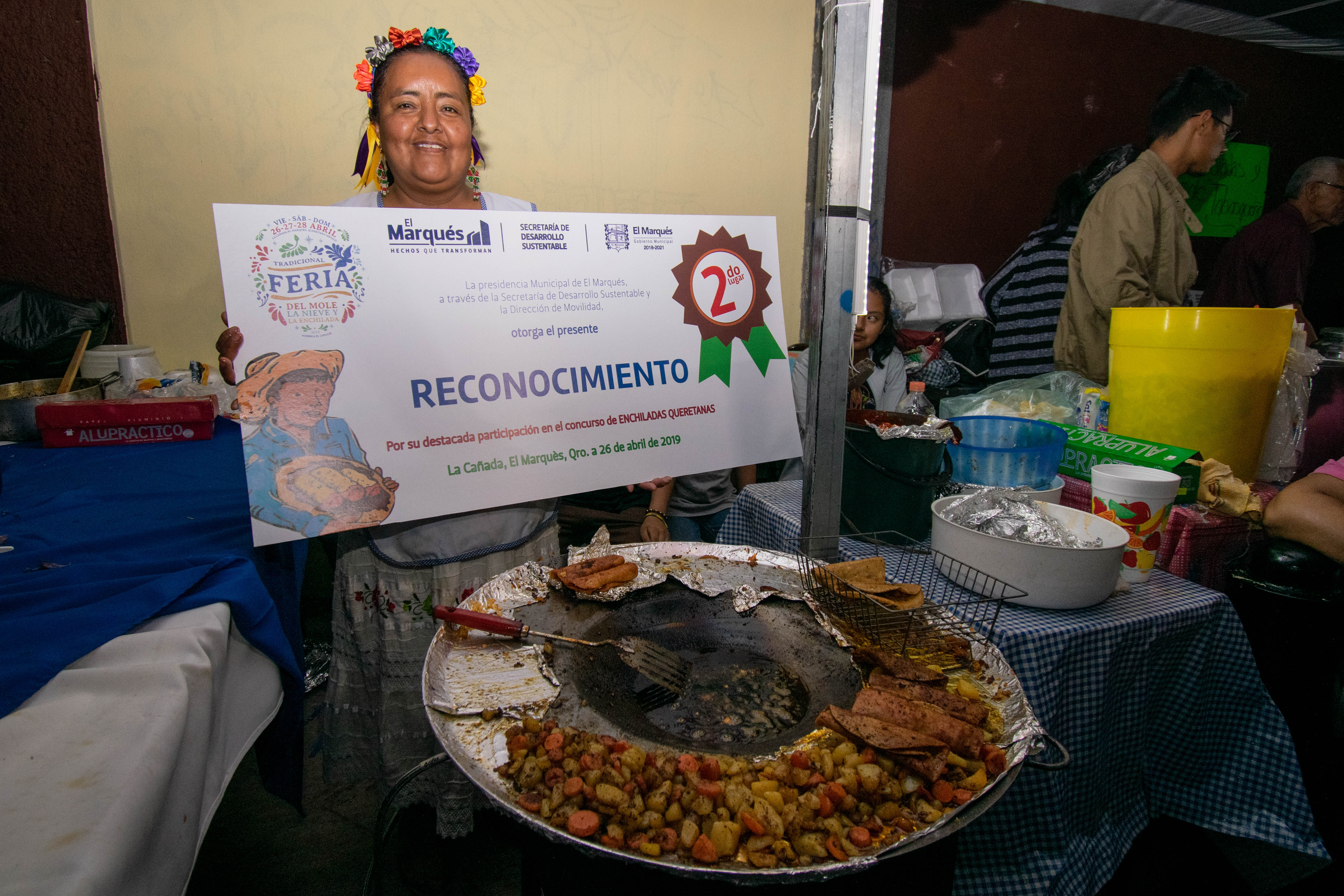  Inauguran en El Marqués la Tradicional Feria del Mole, la Nieve y la Enchilada 2019