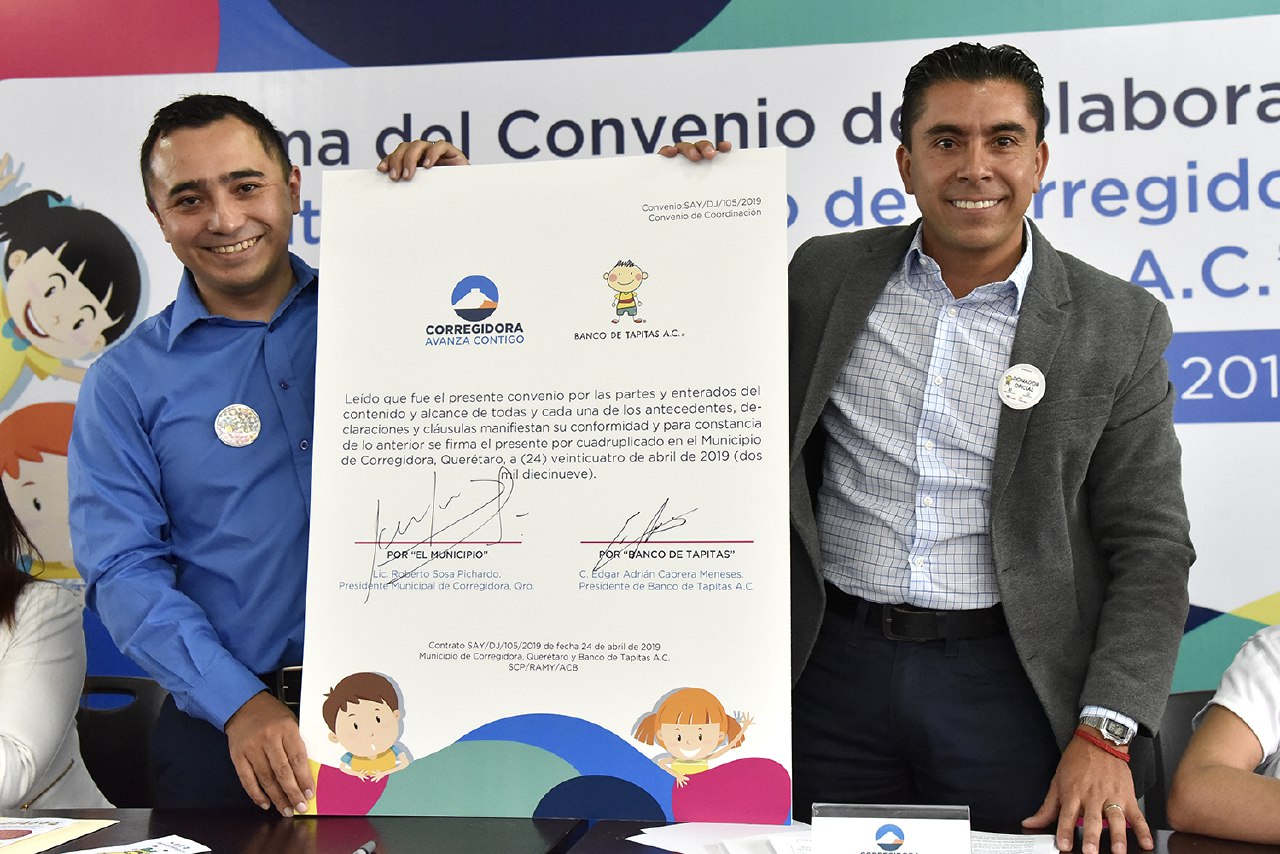  Corregidora firma convenio para apoyar a niños con cáncer