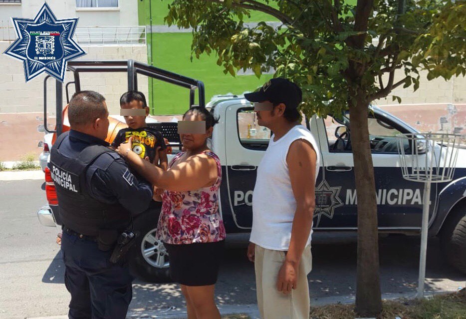  Policía de El Marqués encuentra a menor reportado como extraviado en La Pradera