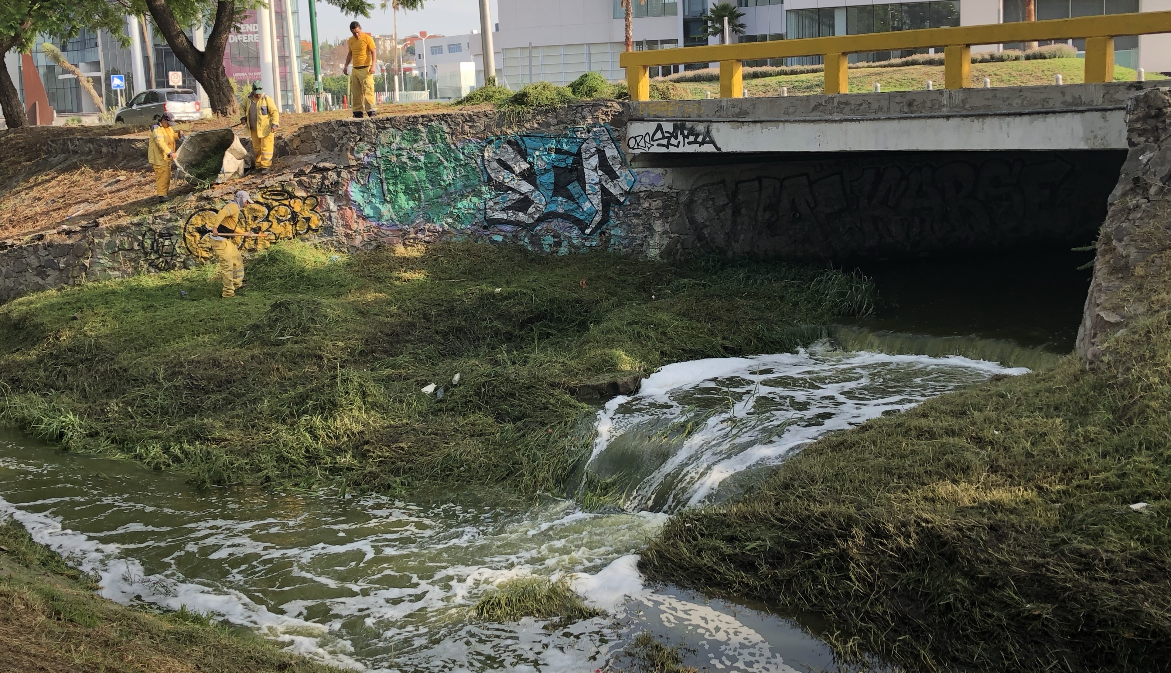  Limpieza de drenes en la capital lleva 96% de avance: municipio de Querétaro