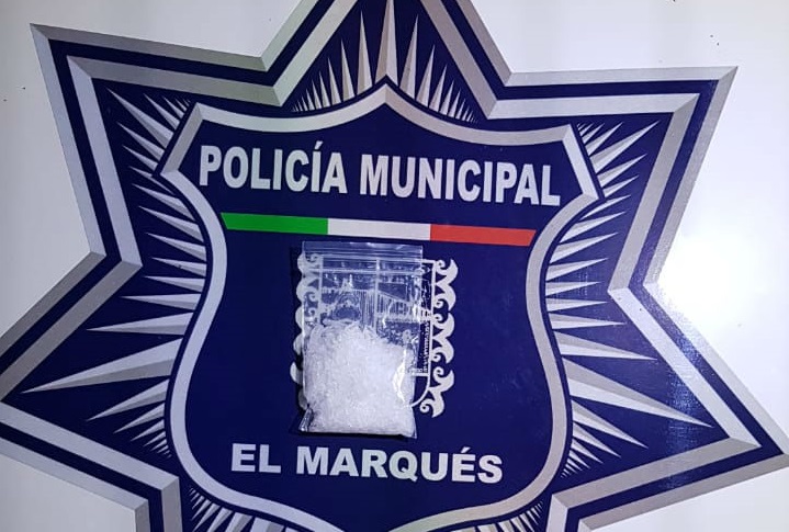  Detienen en El Marqués a sujeto con droga