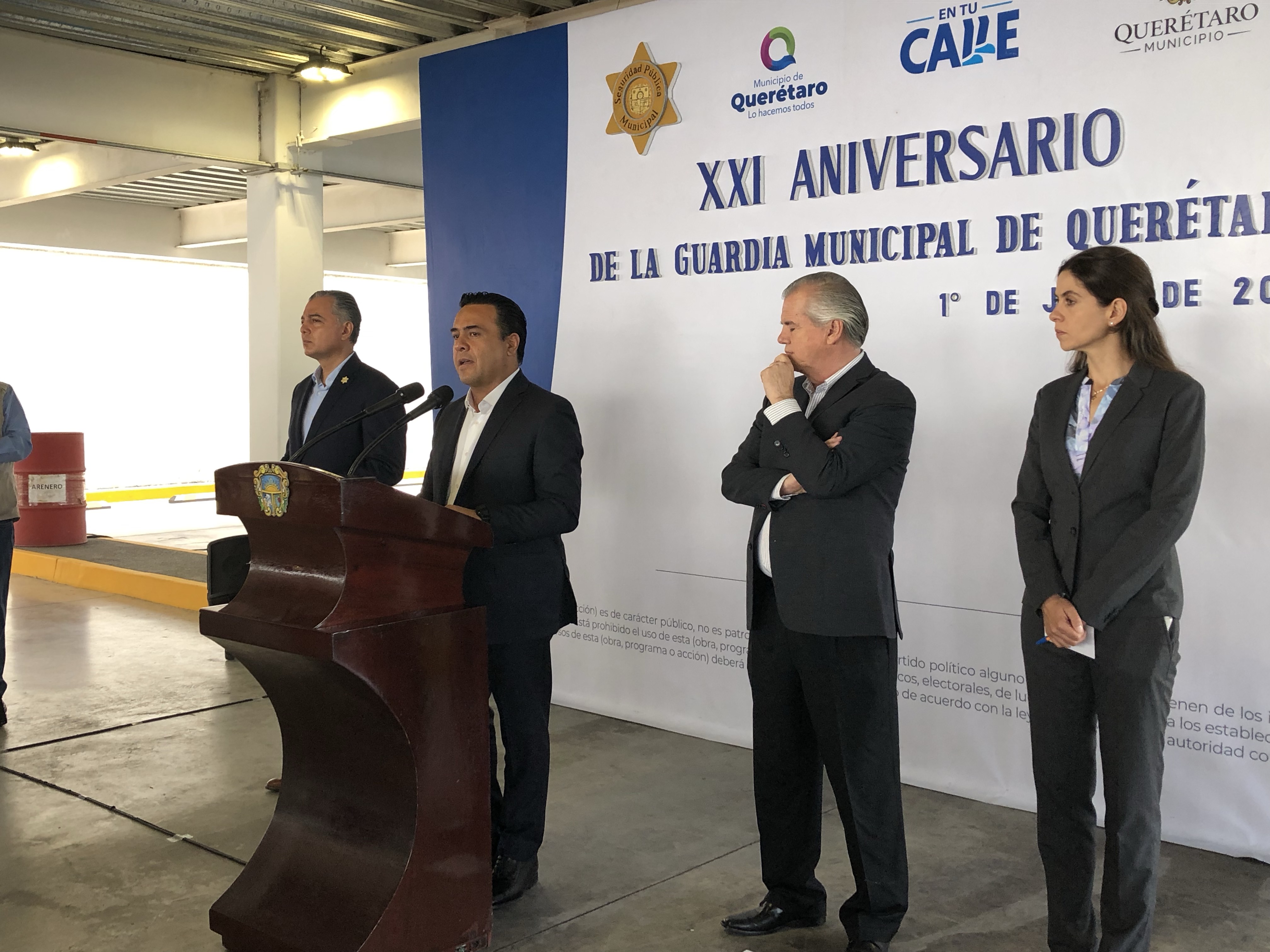  Celebra Luis Nava el XXI aniversario de la Guardia Municipal de Querétaro