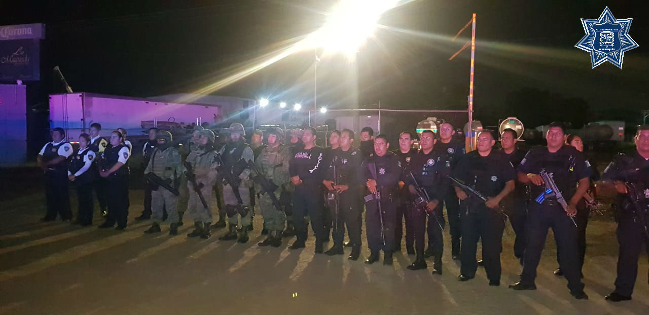  Policías de El Marqués realizan operativo conjunto con la SEDENA y SSPMQ