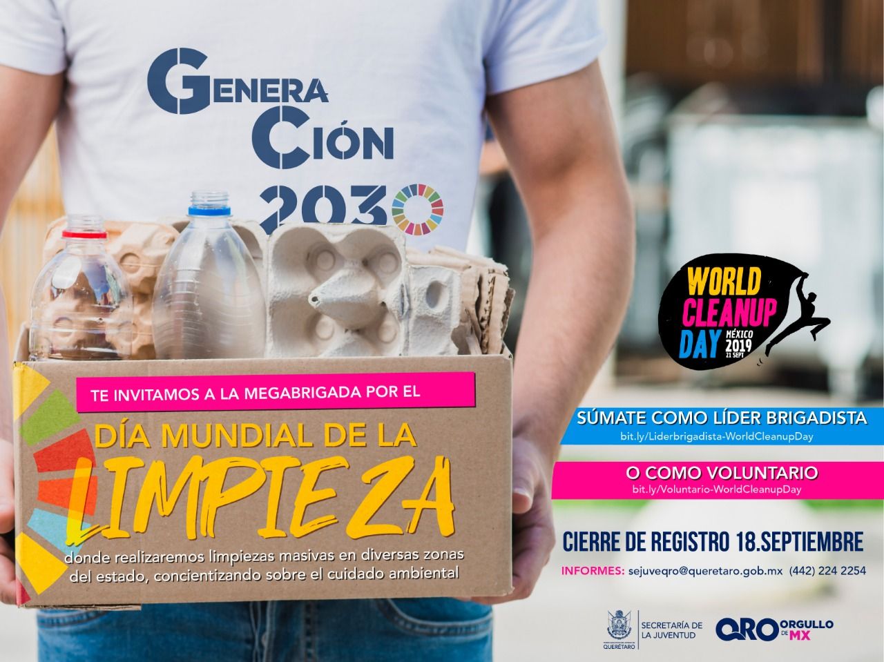  Querétaro se suma al Día Mundial de la Limpieza