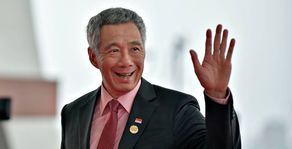  Ebrard da bienvenida a primer ministro de Singapur