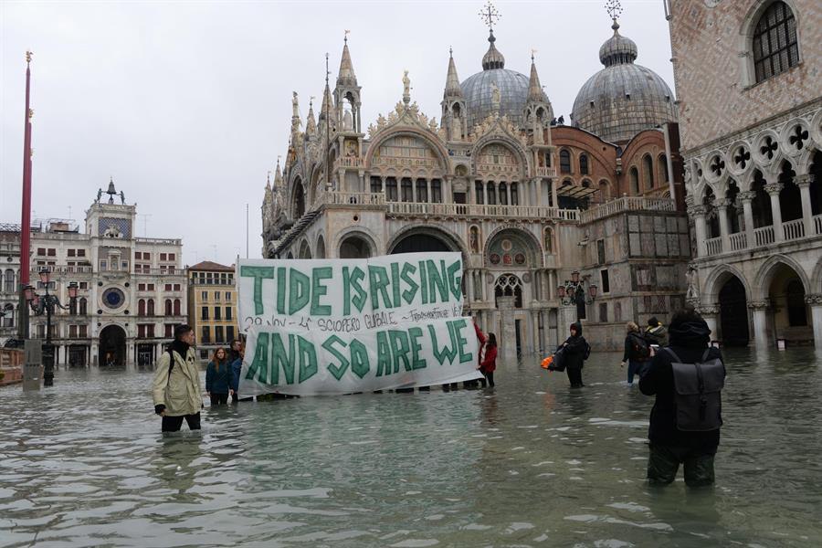  Venecia sufre una inundación “apocalíptica”