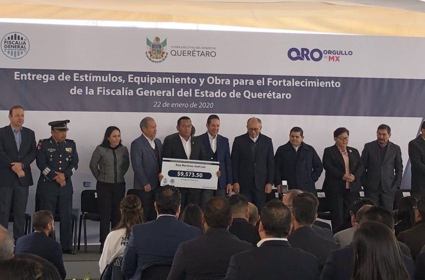  Gobierno de Querétaro contribuye al fortalecimiento de la FGE