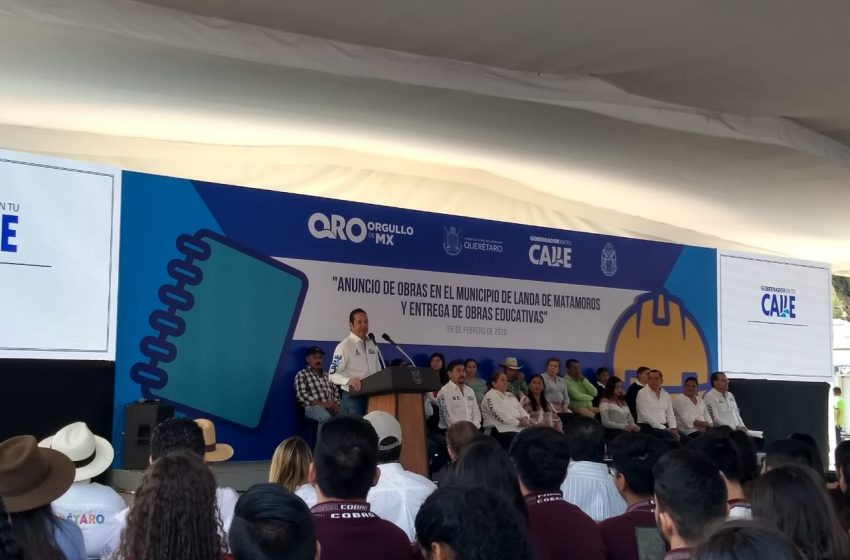  Anuncia FDS bolsa de 44 mdp para obras de impacto social en Landa de Matamoros