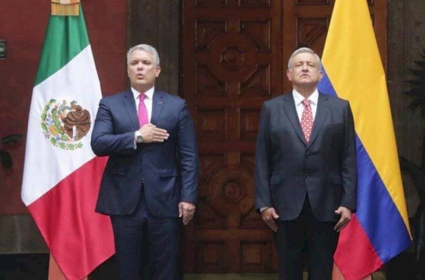  AMLO recibe en Palacio Nacional a Iván Duque, presidente de Colombia