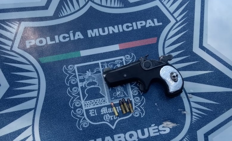  Detienen a sujeto con arma de fuego en El Marqués