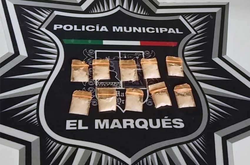  Detienen a sujeto con droga en El Marqués