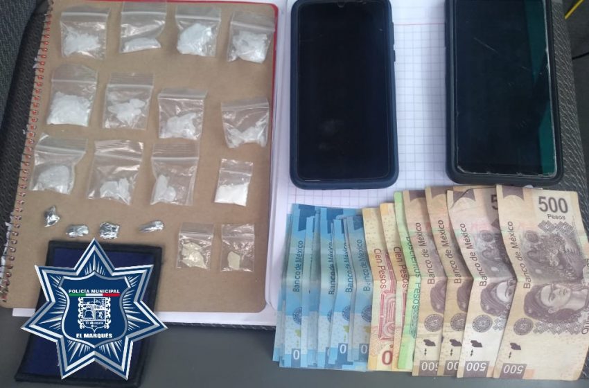  Cae sujeto con droga en El Marqués