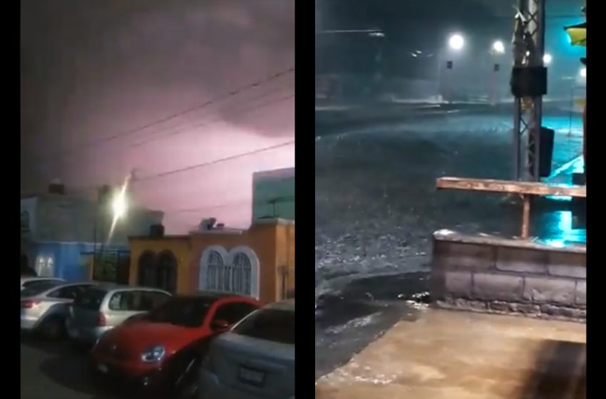  Se registra tormenta eléctrica e intensas lluvias en Querétaro