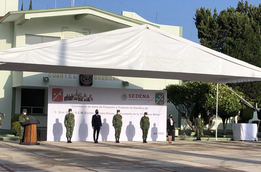  Rinde protesta nuevo comandante de la 17ª  Zona Militar