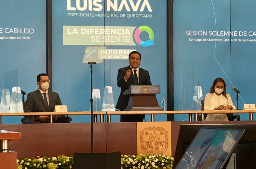  Finanzas sanas, sin nuevos impuestos, ni deuda para Querétaro, destaca Luis Nava en 2° informe