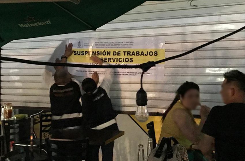  Suspenden establecimientos en San Juan del Río y Corregidora