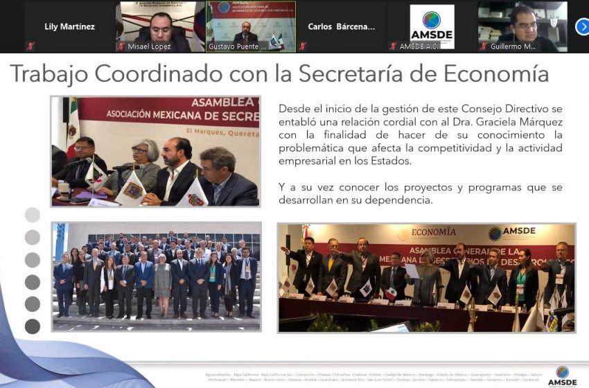  Destaca AMSDE trabajo coordinado con la Secretaría de Economía federal