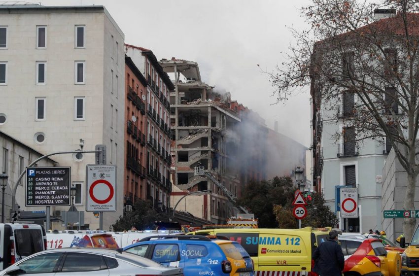  Explosión en edificio de Madrid deja al menos dos fallecidos
