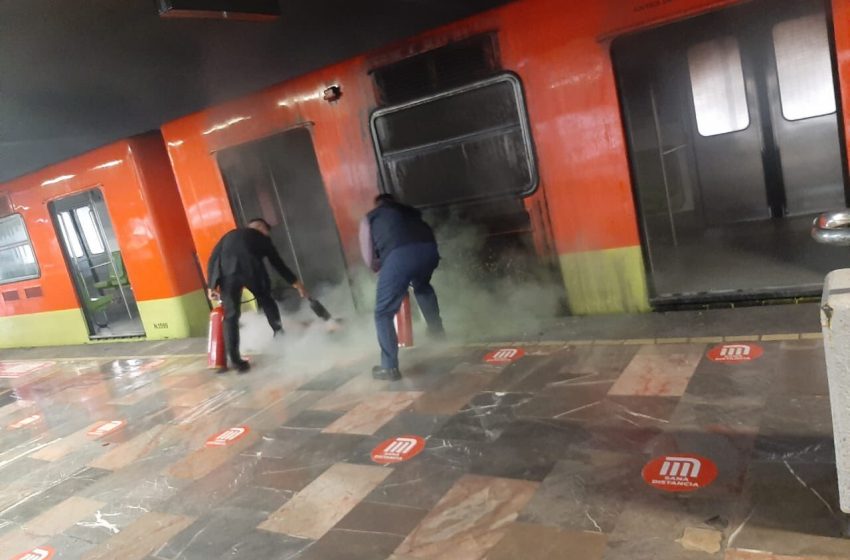  Arde vagón del Metro de estación Indios Verdes en CDMX  