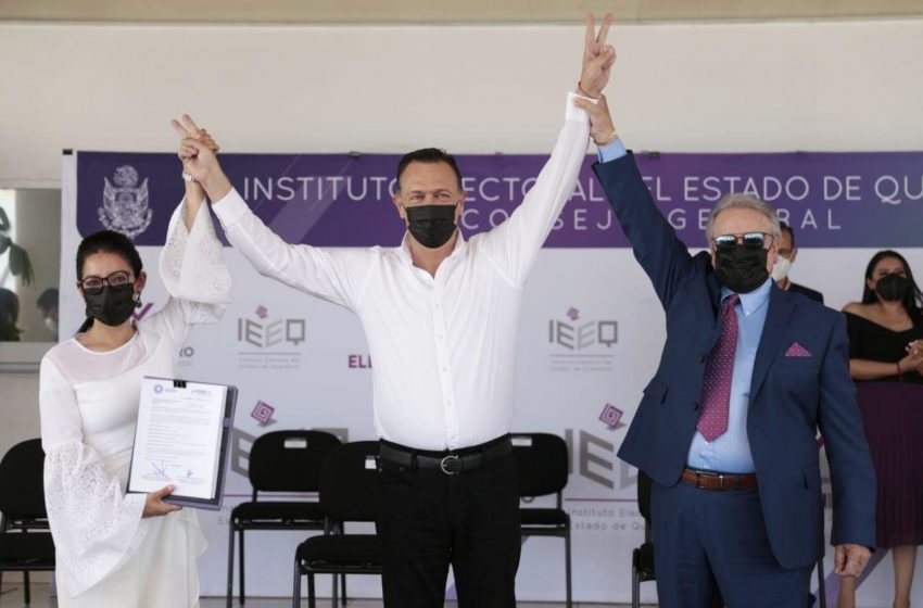  Formaliza Mauricio Kuri su registro como candidato a la gubernatura por Querétaro Independiente