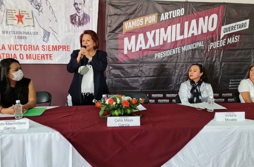  Se reúne Celia Maya con líderes sociales