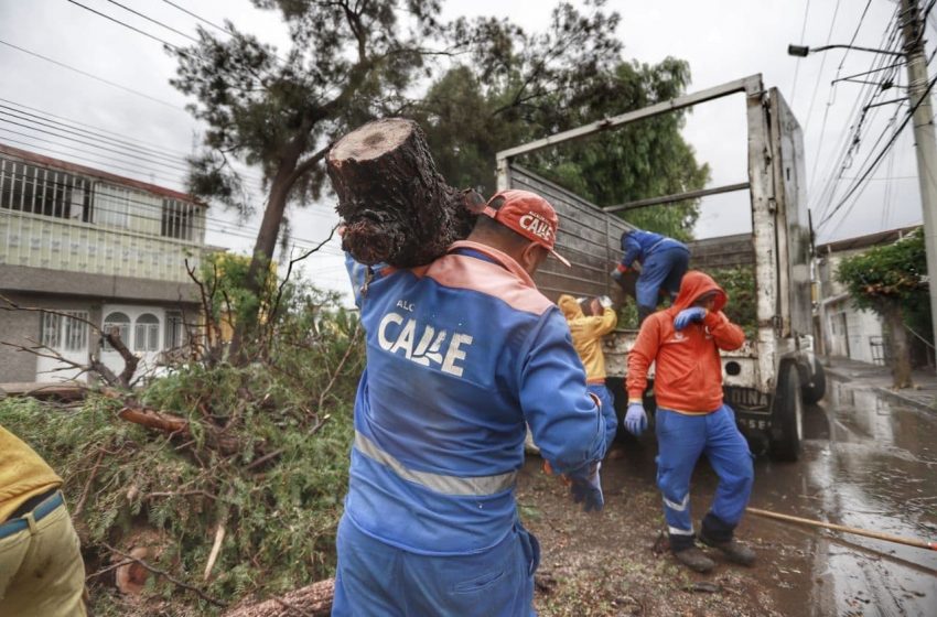 Atiende municipio de Querétaro afectaciones por lluvia matutina