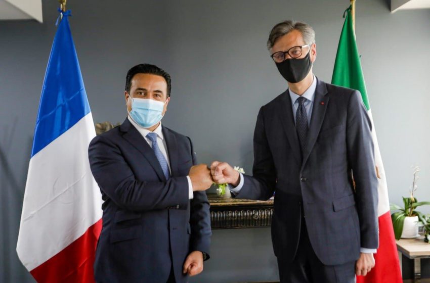  Luis Nava se reúne con el Embajador de Francia en México