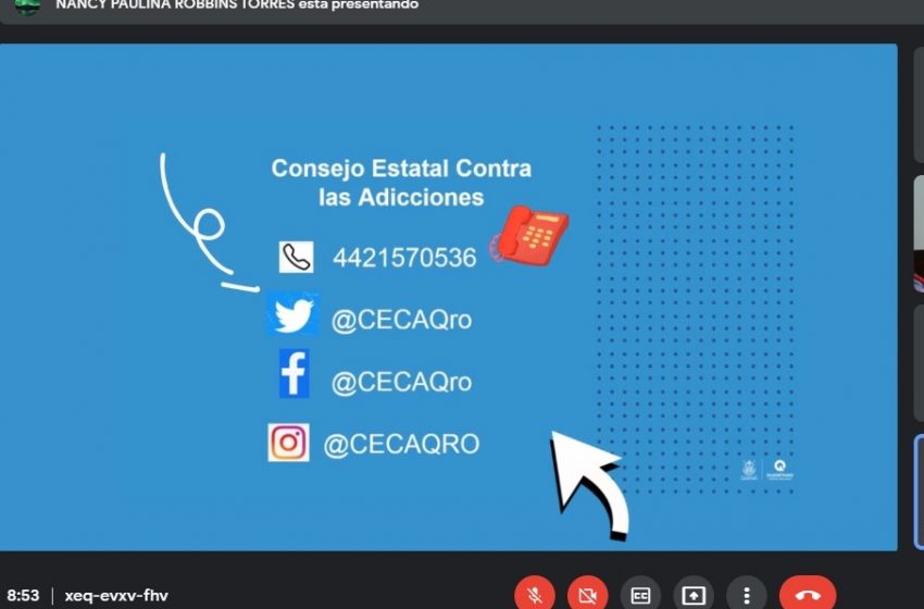  Seseq inicia jornadas virtuales en prevención de adicciones y salud mental