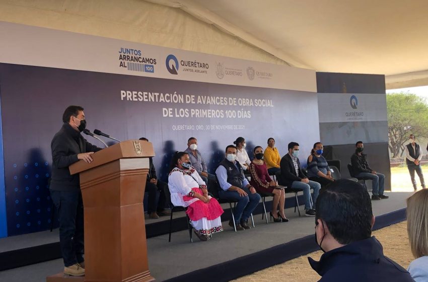  Gobierno de Querétaro destinará mil 200 mdp a obra social antes que pasen primeros 100 días de administración actual