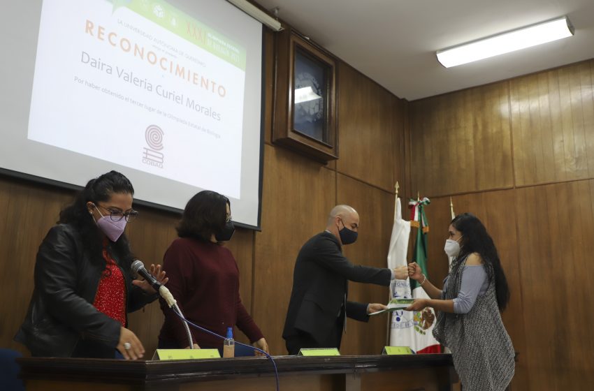  Premian a ganadores de la Olimpiada Estatal de Biología 2021 