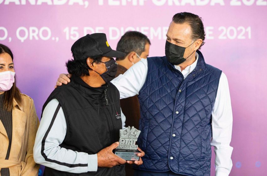  Reconoce Mauricio Kuri labor de trabajadores agrícolas queretanos en Canadá