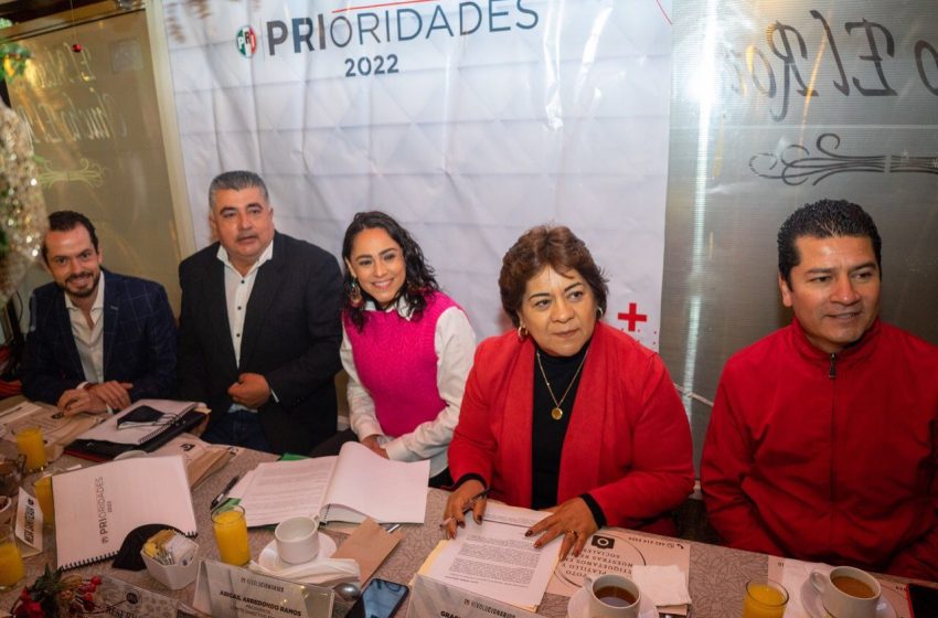  Presenta grupo parlamentario del PRI su agenda de prioridades 2022