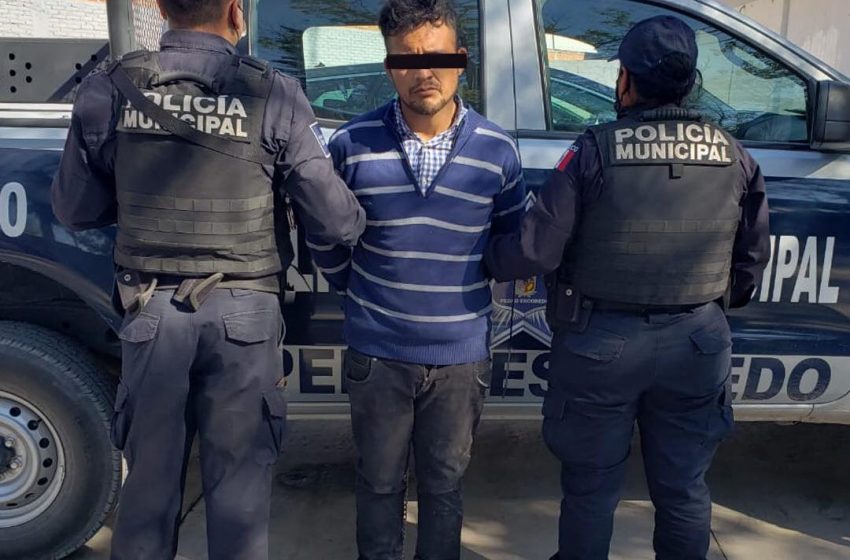  Policías de Pedro Escobedo detienen a “El Rambo” por posesión de metanfetamina