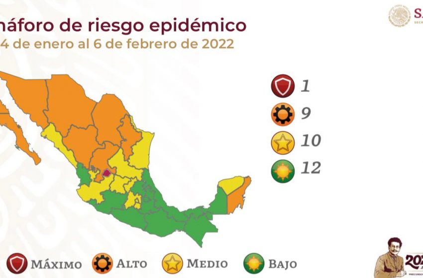  Semáforo federal de COVID-19 coloca a Querétaro en amarillo