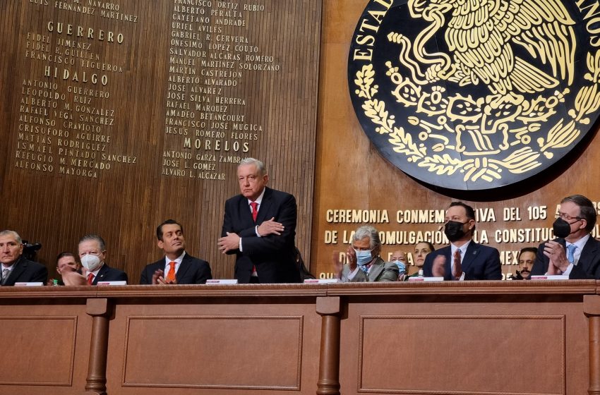  AMLO, Cordero y Gutiérrez Luna: loas a la 4T en aniversario de la Constitución