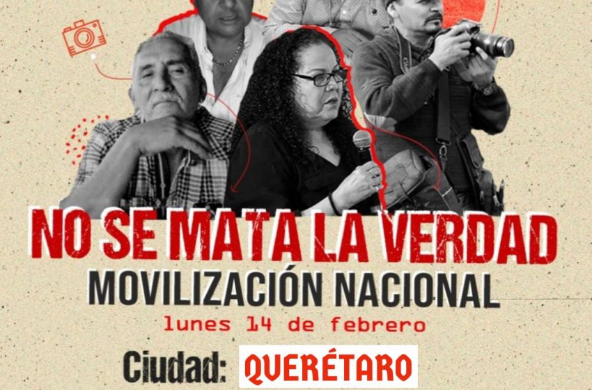  Periodistas de Querétaro se unen a protesta nacional contra la violencia al gremio