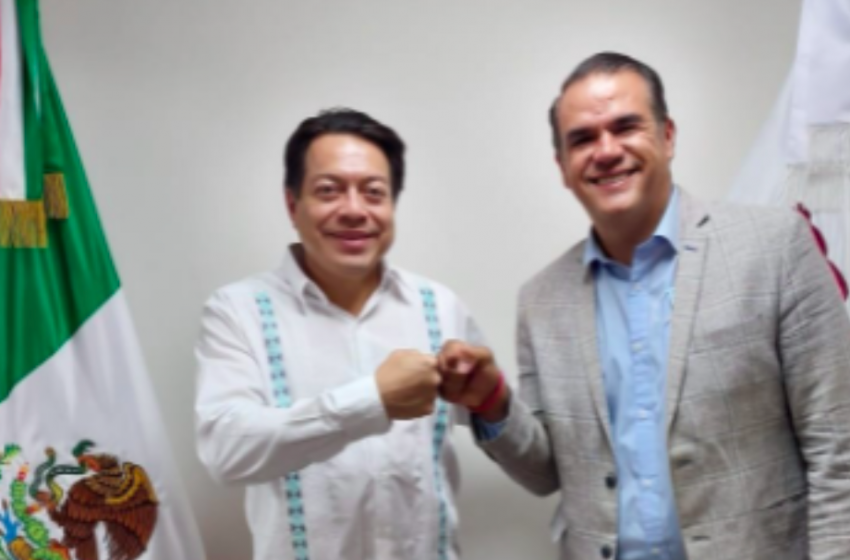  Mario Delgado respalda a Mauricio Ruiz Olaes en su dirigencia de Morena