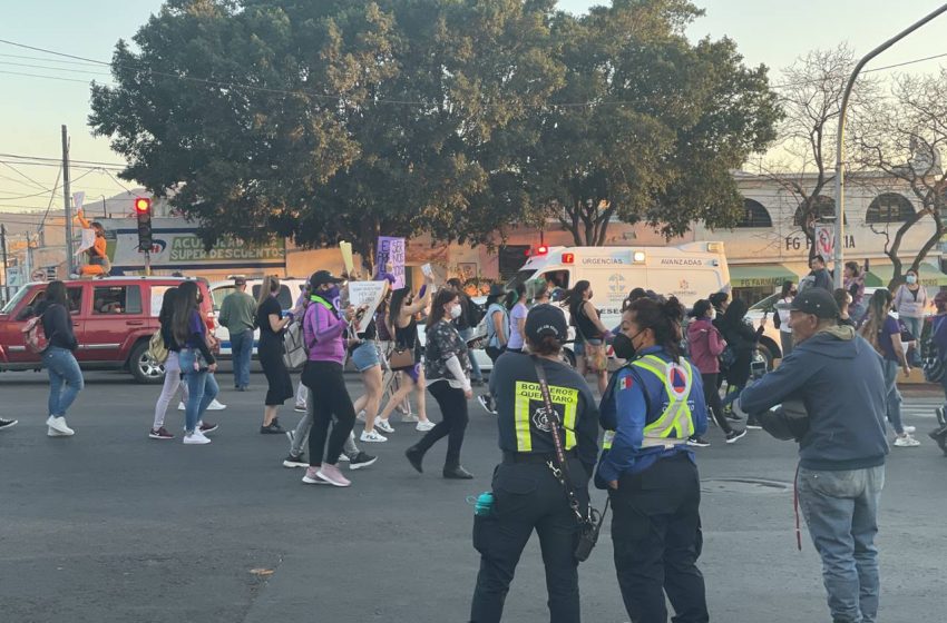  Manifestaciones feministas en Querétaro terminan con saldo blanco