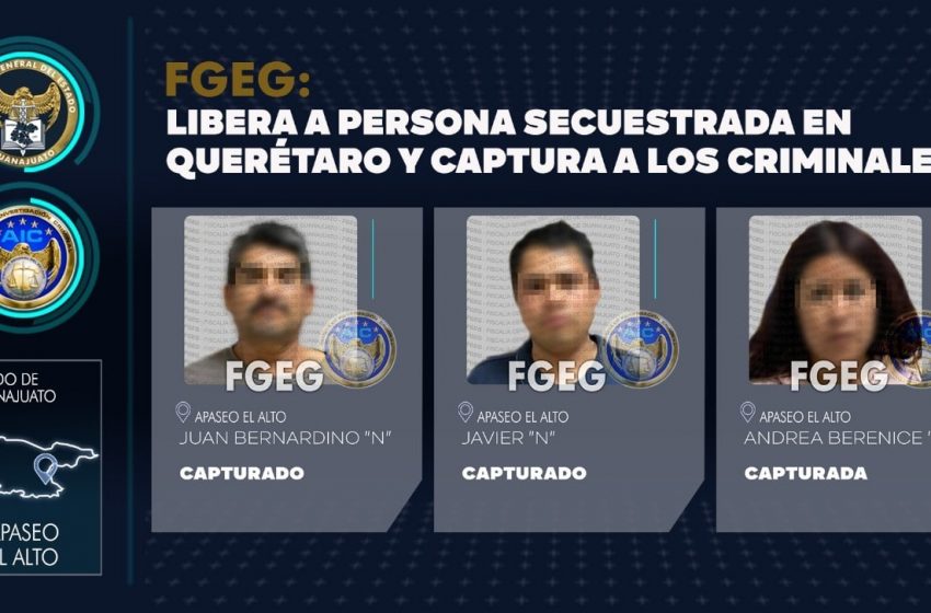  Capturan a secuestradores en Apaseo el Alto