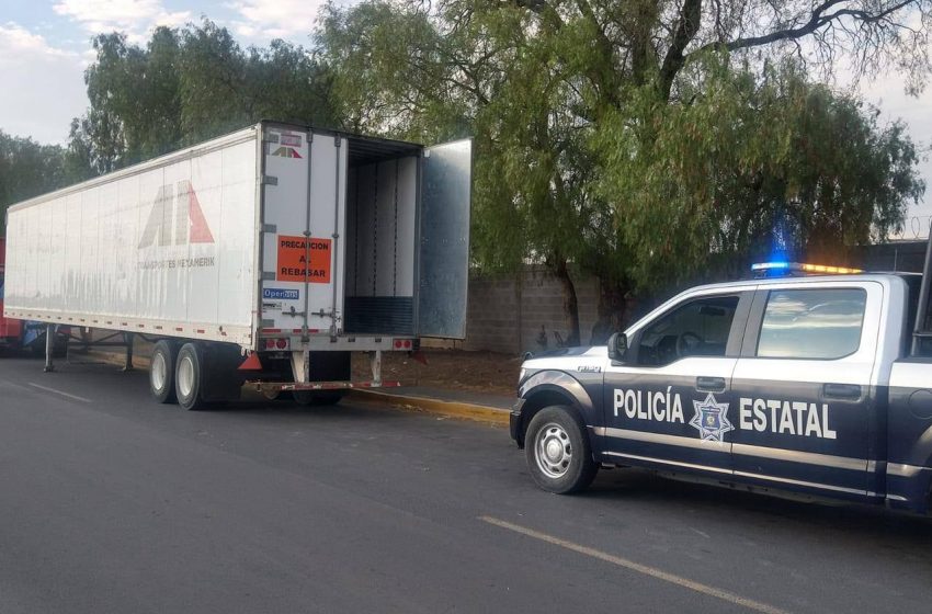  Recuperan caja de tráiler con reporte de robo en El Marqués