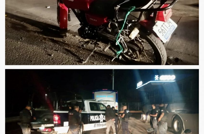  Armados y en moto recién robada: detienen a 2 sujetos en El Marqués