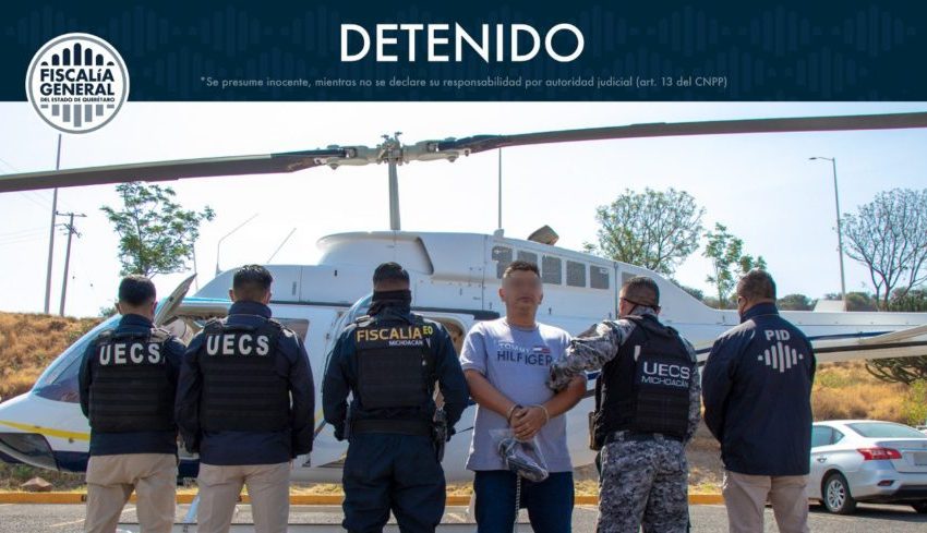  Fiscalía de Querétaro detiene a imputado de secuestro en Michoacán