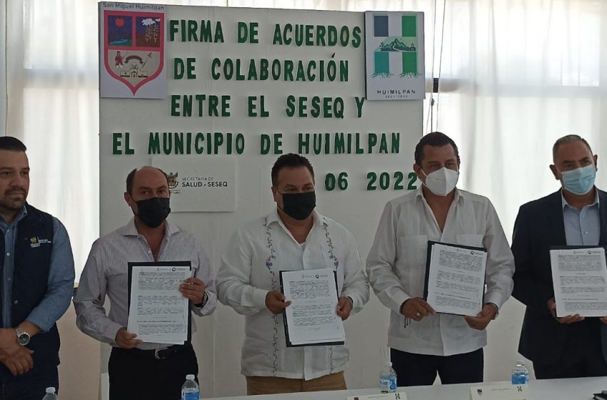  Firman acuerdos SESEQ y Huimilpan en materia de Salubridad local e Ingeniería Sanitaria