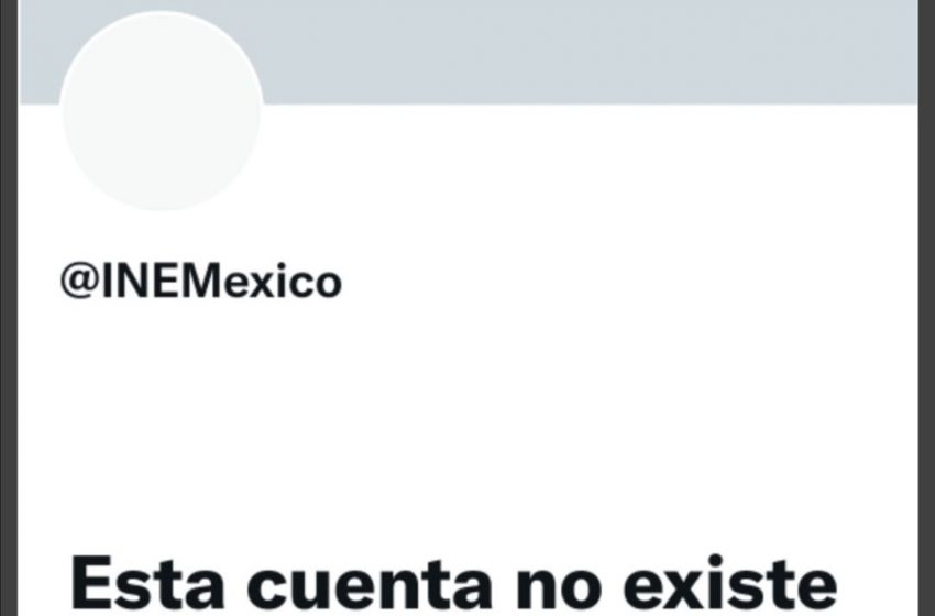 Desaparece INE de Twitter