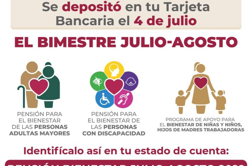  Bienestar inicia pago de pensiones y programas a 12.1 millones de personas por más de 50 mil mdp