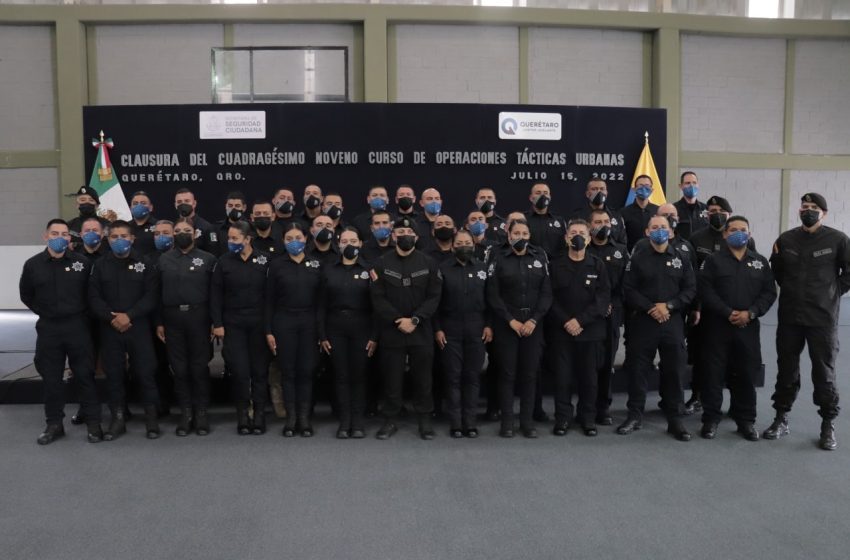  Egresa primer Grupo de Alta Especialización de Policía Queretana